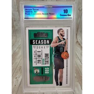 2020-21 Contenders Jayson Tatum Silver PLAYOFF Ticket SP /249 #87 Celtics CCG 10